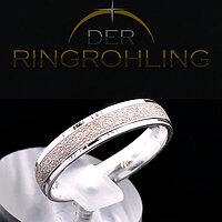 Rundumgravur Motiv Schneeflocke klein mit seitlicher Glanzfräsung 